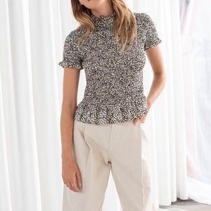 NWT & Other Stories smocked blouse